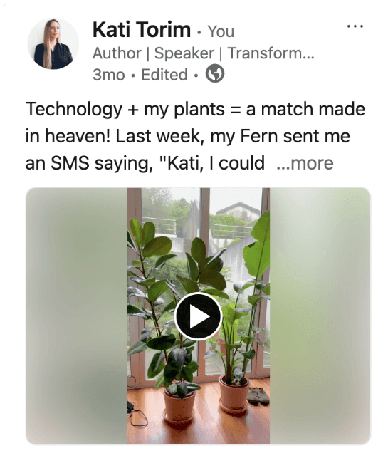 Technology + my plants = a match made in heaven! 
